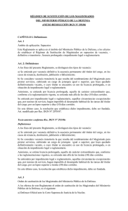 Regimen de sustitucion de Magistrados_RES. 293/2006