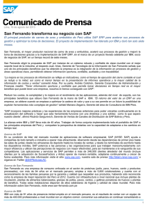 San Fernando transforma su negocio con SAP