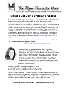 TRCS Spanish Maroon Bel Canto Children`s Chorus