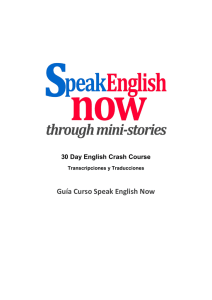 Guía Curso Speak English Now - Online English Speaking English
