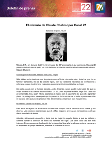 El misterio de Claude Chabrol por Canal 22