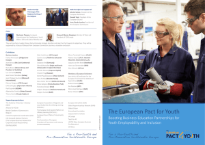 The European Pact for Youth