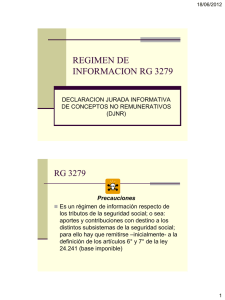 REGIMEN DE INFORMACION RG 3279