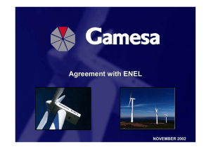 Agreement with ENEL