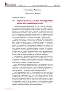 Decreto n.º 19/2016 - Boletín Oficial de la Región de Murcia