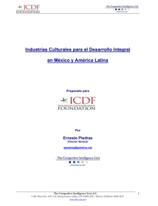 Industrias Culturales para el Desarrollo Integral en México y