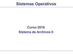 Sistema de Archivos II