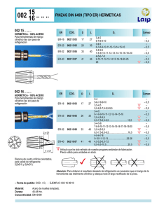 pinzas din 6499 (tipo er) hermeticas