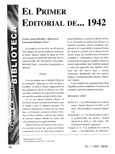 EL PRIMER EDITORIAL DE... 1942