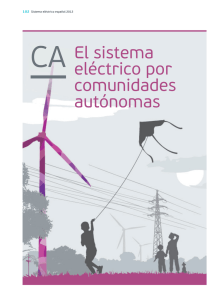 El sistema eléctrico por comunidades autónomas. (PDF