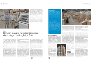 Servicio integral de administración de bodega con Logística S.A.