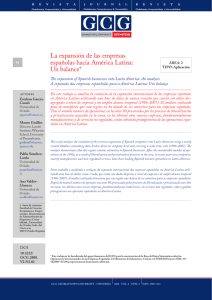 La expansión de las empresas españolas hacia América Latina: Un