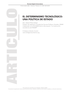el determinismo tecnológico - Revista Digital Universitaria