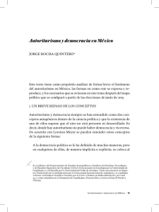 Autoritarismo y democracia en México - ReI
