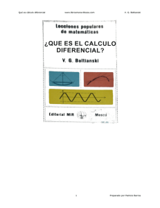 Qué es cálculo diferencial www.librosmaravillosos.com V. G.