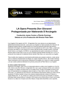 LA Opera Presenta Don Giovanni Protagonizada por Ildebrando D