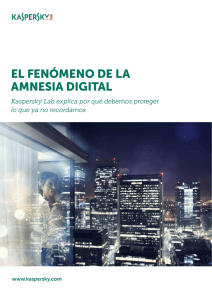el fenómeno de la amnesia digital