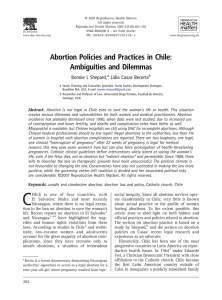 Abortion Policies and Practices in Chile: Ambiguities and Dilemmas