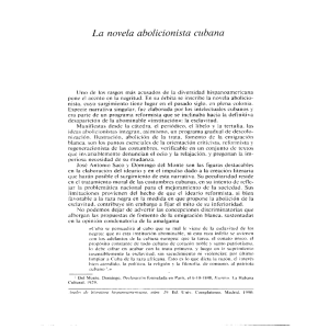 La novela abolicionista cubana - Revistas Científicas Complutenses