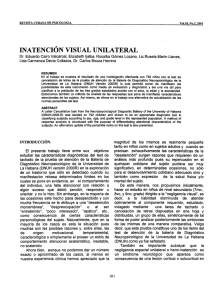 inatención visual unilateral