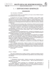 Orden Ministerial 10/2013 - Estado Mayor de la Defensa