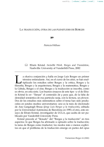 La traducción, otra de las plenitudes de Borges