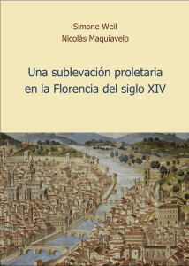 Una sublevación proletaria en la Florencia del siglo XIV