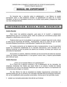 manual del exportador - Gobierno del Estado de Aguascalientes