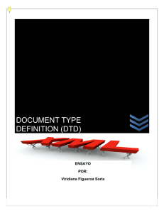 DOCUMENT TYPE DEFINITION (DTD)