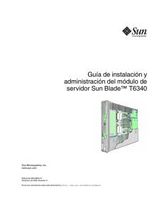 Guía de instalación y administración del módulo de servidor Sun