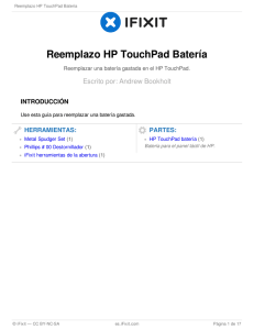 Reemplazo HP TouchPad Batería