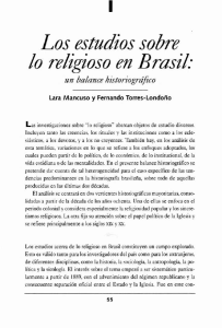 Los estudios sobre lo religioso en Brasil