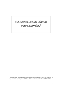 texto integrado código penal español