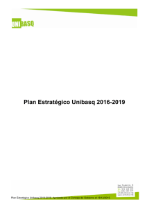Plan Estratégico (2016-2019)