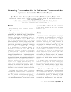 Síntesis y Caracterización de Polímeros