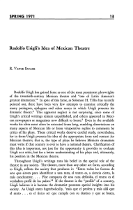 Rodolfo Usigli`s Idea of Mexican Theatre