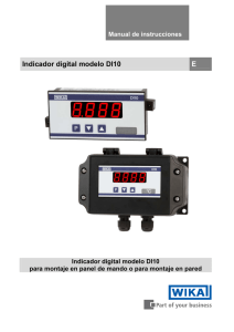 Indicador digital modelo DI10 E