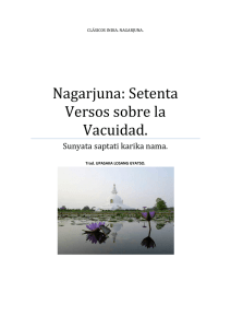 Nagarjuna: Setenta Versos sobre la Vacuidad.