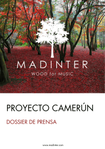 proyecto camerún - Madinter – Wood for Music
