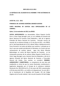 JUICIO NO 711-2007 ex 1ra - Corte Nacional de Justicia