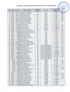 CUADRO CE NTRALIZADOR DEPARTAM ENTO COCHABAM BA 5