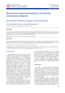 Marcadores electrocardiográficos de arritmias ventriculares malignas