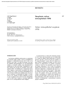 REVISIÓN Neoplasia vulvar intraepitelial (VIN) Vulvar intraepithelial