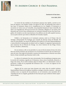 Letters - Reflections (Seminario de San Juan)