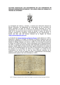 cultura digitaliza los documentos de los conventos de frailes