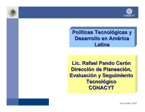 Políticas Tecnológicas y Desarrollo en América Latina