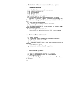 3. Tratamiento de las quemaduras moderadas y graves S. 1