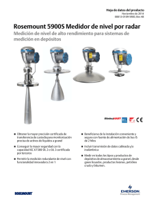 Rosemount 5900S Radar Level Gauge Product Data Sheet