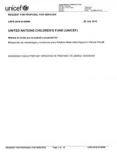Page 1 United Nations Children`s Fund UNICEF Apartado