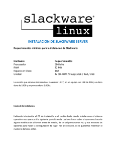 instalacion de slackware server
